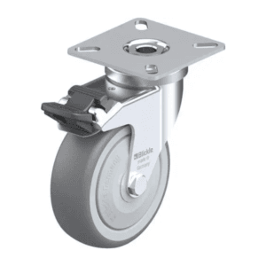 Rueda 3" Giratoria con Funda Caucho Termoplástico 75 X 25MM 75KG Rodamiento Bola A.Hilo. BLICKLE - Imagen 1