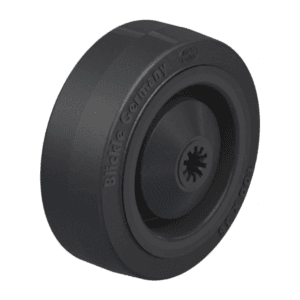 Rueda 4" Suelta Caucho Elastico 100 X 32 X 8MM 200KG Rodamiento Bola A.Hilo. BLICKLE - Imagen 1