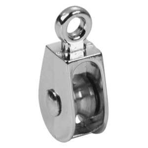 Garrucha Niquelada Sencilla 1/2 C/Ojo Capacidad 25 Lbs. CAMPBELL CHAIN