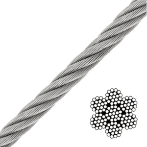 Cable Acero Galvanizado (7 X 19) 3/16 Capacidad 840 Lbs. COLUMBUS MCKINNON - Imagen 1