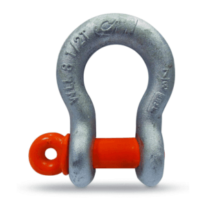 Grillete Curvo 1-3/8 Galvanizado Pasador Rosca Capacidad de 17 Toneladas. COLUMBUS MCKINNON