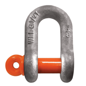 Grillete Recto 1/2 Galvanizado Pasador Rosca Capacidad de 3 Toneladas. COLUMBUS MCKINNON
