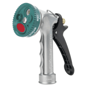 Pistola para Manguera Heavy Duty Metal 5 Posiciones 7 Tipos Rociado. GILMOUR MFG - Imagen 1