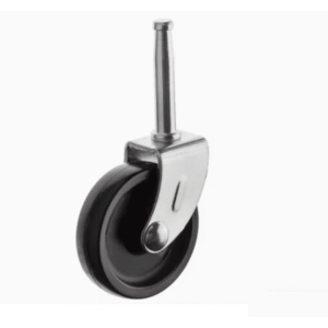 Rueda Plástico Fija 2" Negra Espiga Capacidad 27 KG. MINTCRAFT - Imagen 1