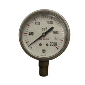 Manómetro 2-1/2 X 2000 PSI. UNIWELD