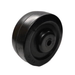 Rueda de Caucho Duro Suelta 4" 1-1/2 X 3/8 Eje Acero 125K. ALGOOD - Imagen 1