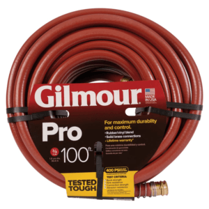 Manguera Comercial Color Roja 3/4 X 100' 6-Ply Profesional. GILMOUR MFG