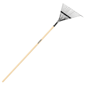 Escobilla Jardin Metal con Mango Madera de 48" con 18 Dientes. LANDSCAPERS SELECT