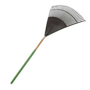 Escobilla Jardin Plastica con Mango Madera de 56" con 30 Dientes. LANDSCAPERS SELECT