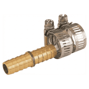 Union para Manguera de 1/2 Bronce Doble Punta con Abrazaderas. LANDSCAPERS SELECT - Imagen 1