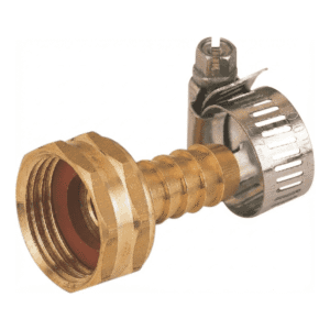 Conector Bronce Hembra de 3/4 Punta 1/2 con Abrazaderas. LANDSCAPERS SELECT