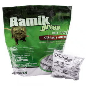 Cebos de Veneno para Ratas Bolsa de 16 Paquete de 4 Onzas. RAMIK GREEN
