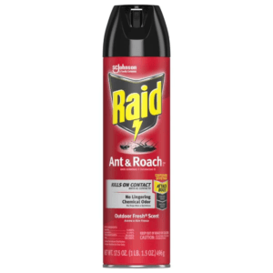 Insecticida en Aerosol Raid para Hormigas y Cucarachas de 17.5 Onzas. SC JOHNSON