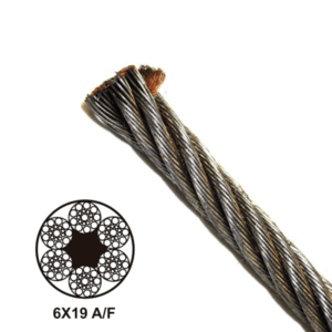 Cable Acero Galvanizado Alma de Soga (6 X 19) 1/2 Capacidad 17,464 Lbs. GENERICO - Imagen 1