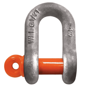 Grillete Recto 1" Galvanizado Pasador Rosca Capacidad de 10 Toneladas. COLUMBUS MCKINNON