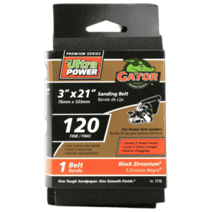 Lija Banda Bidireccional de 3" X 21" #120. GATOR - Imagen 1