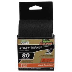 Lija Banda Bidireccional de 3" X 21" #80. GATOR - Imagen 1