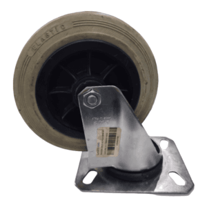 Rueda Caucho Plástica Gira 6" 1-1/2 DEL-G +Inoxidable 20 150K. LAG - Imagen 1