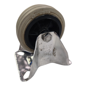 Rueda Caucho Plástica Fija 3" 1" Del-G más Inoxidable 20 55K. LAG - Imagen 1