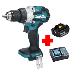 COMBO - MAKITA - Taladro Martillo de 1/2 Inalámbrico más Cargador más Batería de 3.0 Amperios