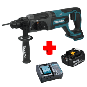 COMBO - MAKITA - Rotomartillo de 7/8 SDS Plus Inalámbrico más Cargador más Batería de 3.0 Amperios