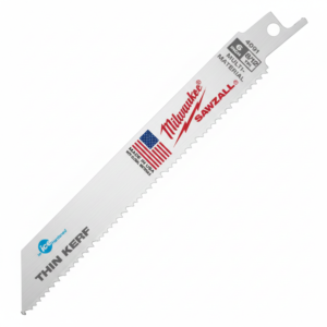 Hoja Sierra Sable Metal/PVC 6" Lar 8/12D Bimetálica. MILWAUKEE