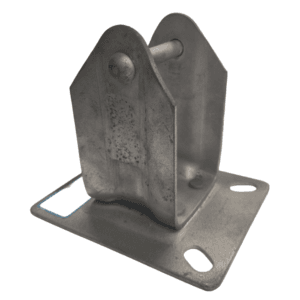 Base Fija para Rueda 5" Liviana Galvanizado. NOVEX - Imagen 1