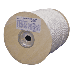 Soga Nylon Blanca 1/4 Entorchada (Rollo 600'). TW EVANS CORDAGE