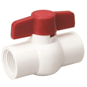 Válvula Bola PVC 1/2 con Rosca FTP X FTP 150 PSI. B & K INDUSTRIES