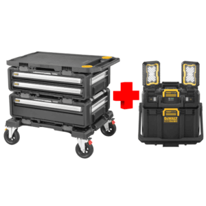 COMBO - DEWALT - Toughsystem 2.0 DXL con 4 Piezas más Lámpara
