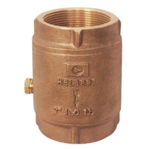 Válvula Retención Bronce Vertical 1/2 A/Nitrilo 250 PSI. HELBERT