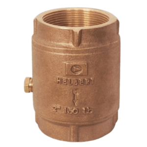 Válvula Retención Bronce Vertical 1" A/Nitrilo 250 PSI. HELBERT - Imagen 1