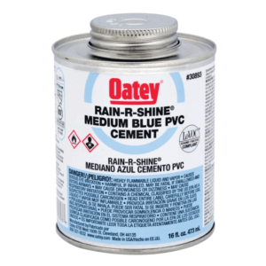 Pegamento PVC Rain-R-Shine Azul 1 Pinta. OATEY