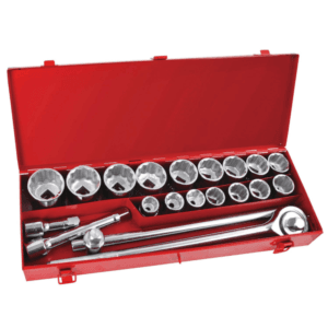 Socket STD Corto Caja P-3/4 7/8> 2" 12PT con Juego de 21 Piezas. ONSITE - Imagen 1