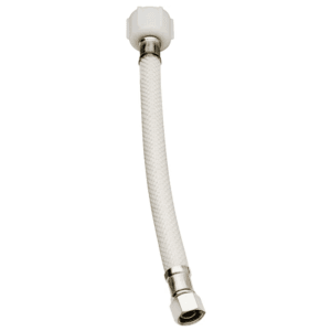 Manguera Abasto PVC 3/8 X 7/8 X 12" Inodoro. PLUMB PAK