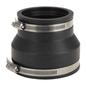 Acople Flexible 4" X 3" Caucho con Abrazaderas. PROSOURCE