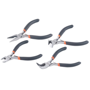 Alicate y Pinza con Juego de 4 Piezas Mini 4" y 4-3/4. TACTIX - Imagen 1
