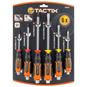 Destornillador Mixto Barra Completa con Juego de 6 Piezas. TACTIX - Imagen 1