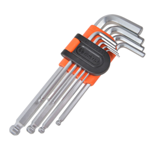 Llave L-Hexagonal MM 1.5> 10MM Larga Bola con Juego de 9 Piezas. TACTIX - Imagen 1