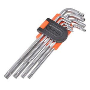 Llave L-Torx Hueco T10>T50 Larga con Juego de 9 Piezas. TACTIX - Imagen 1
