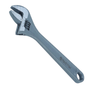 Llave Ajustable 12" Color Negra con Medida. TACTIX
