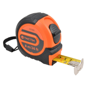 Cinta Métrica Nyslik Tact 1" X 8MT/26FT con Caucho. TACTIX - Imagen 1