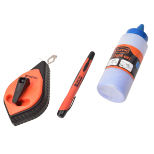Tiza Línea Chalk Line Juego 4 Onzas 3 Piezas 30MT / 100 Pie. TACTIX - Imagen 1