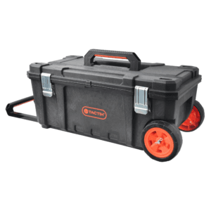 Caja de Herramientas de Resina Estructural 28" X 13-1/4 X 11-3/4 con Ruedas. TACTIX - Imagen 1
