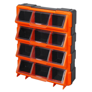 Organizador Plástico 12Bin 18-1/8 X 14-1/8 X 4-3/4. TACTIX - Imagen 1