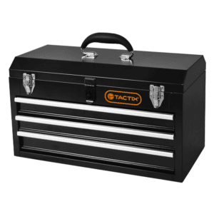 Caja de Herramienta Metal 3 Gavetas 21" X 9" X 12-1/2 2Broche. TACTIX - Imagen 1