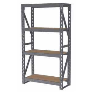 Estante Metal 4 Niveles Aglom 41" X 17" X 72" Capacidad 1,650Lbs. TACTIX