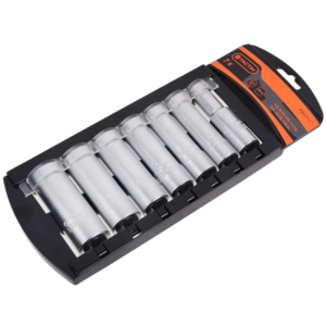 Socket STD Juego Largo Solo P-1/2 7/8 > 1/2 6PT 7 Piezas. TACTIX - Imagen 1