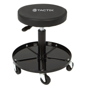 Banquillo Ajustable para Trabajo 15-3/8 a 20" con Ruedas. TACTIX