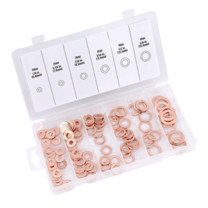 Kit Arandela Plana Cobre 110 Piezas Caja Plástica. TACTIX